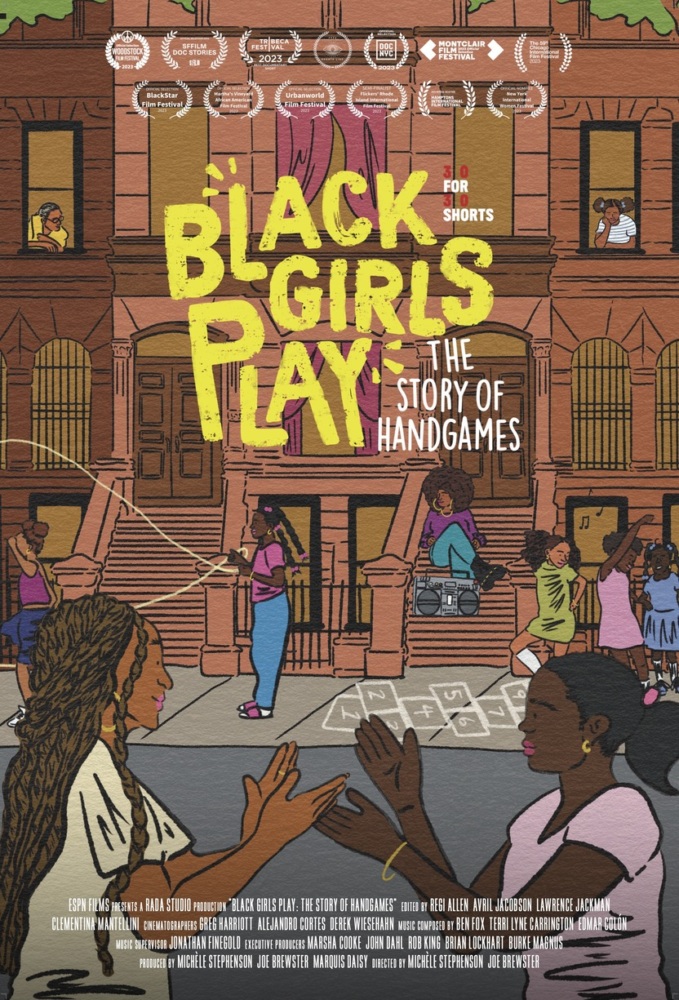 Poster for the film: Black Girls Play: The Story of Hand Games