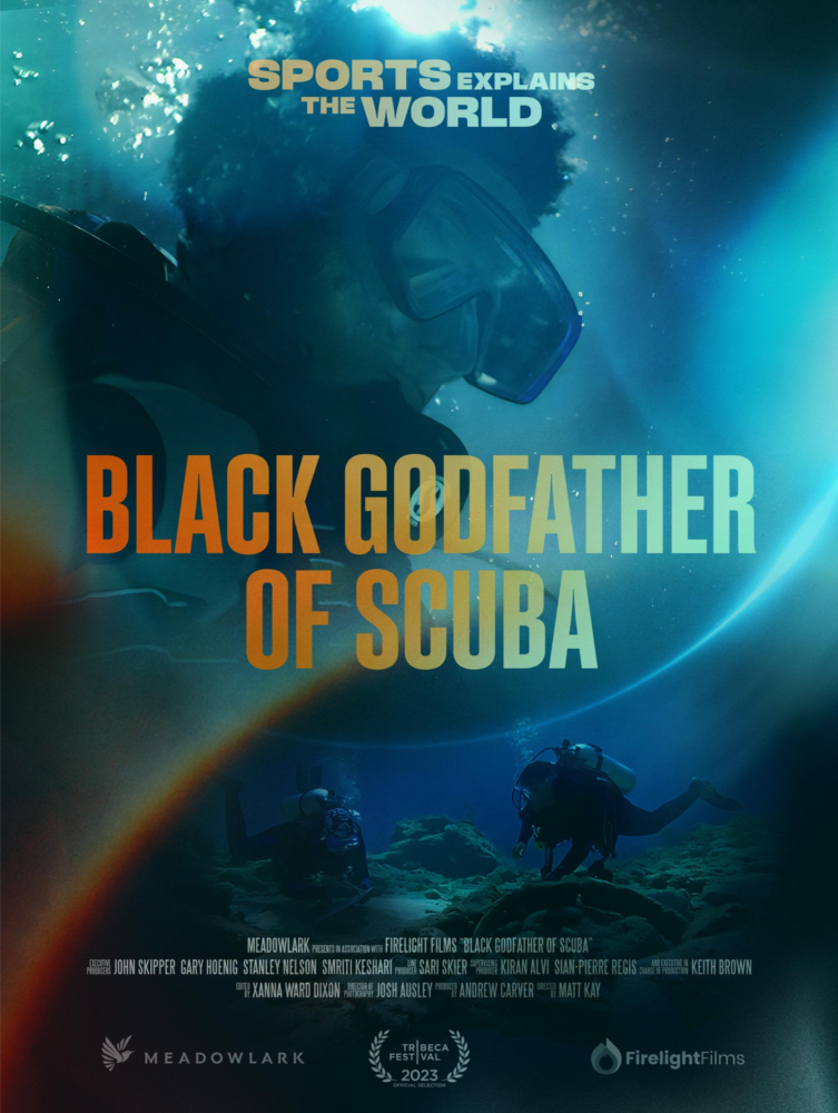 Poster for the film: Black Godfather of Scuba